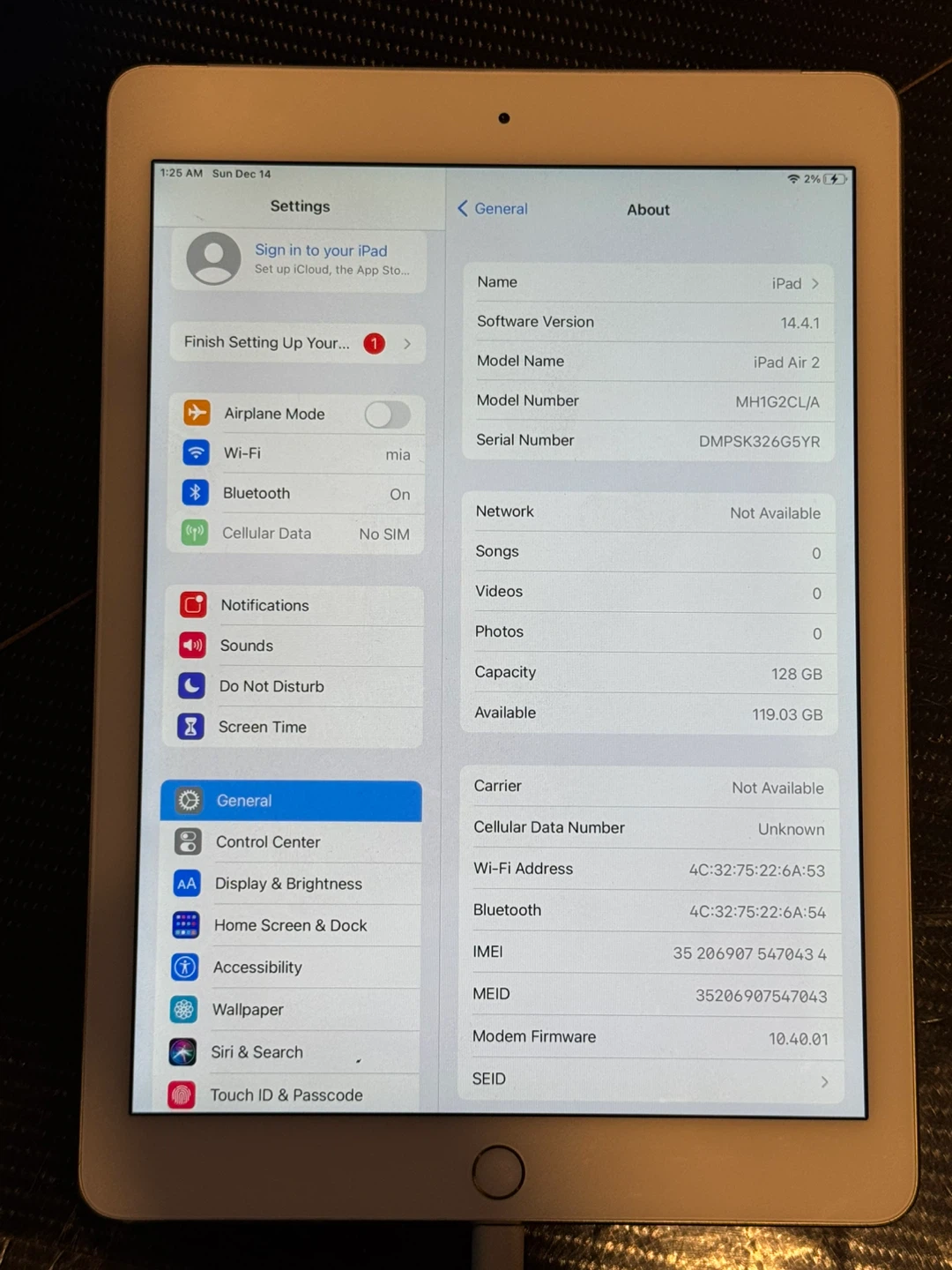 Apple iPad Air 2 - 128GB
