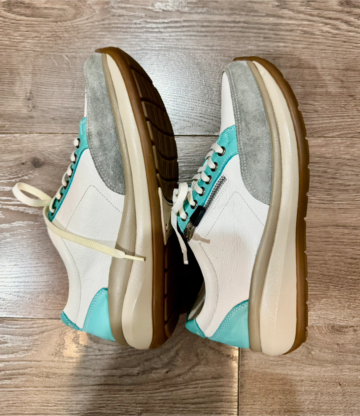 Joya Ortholite White & Turquoise Sneakers_Size US 7.5 (UK 5)_NWT - photo 5