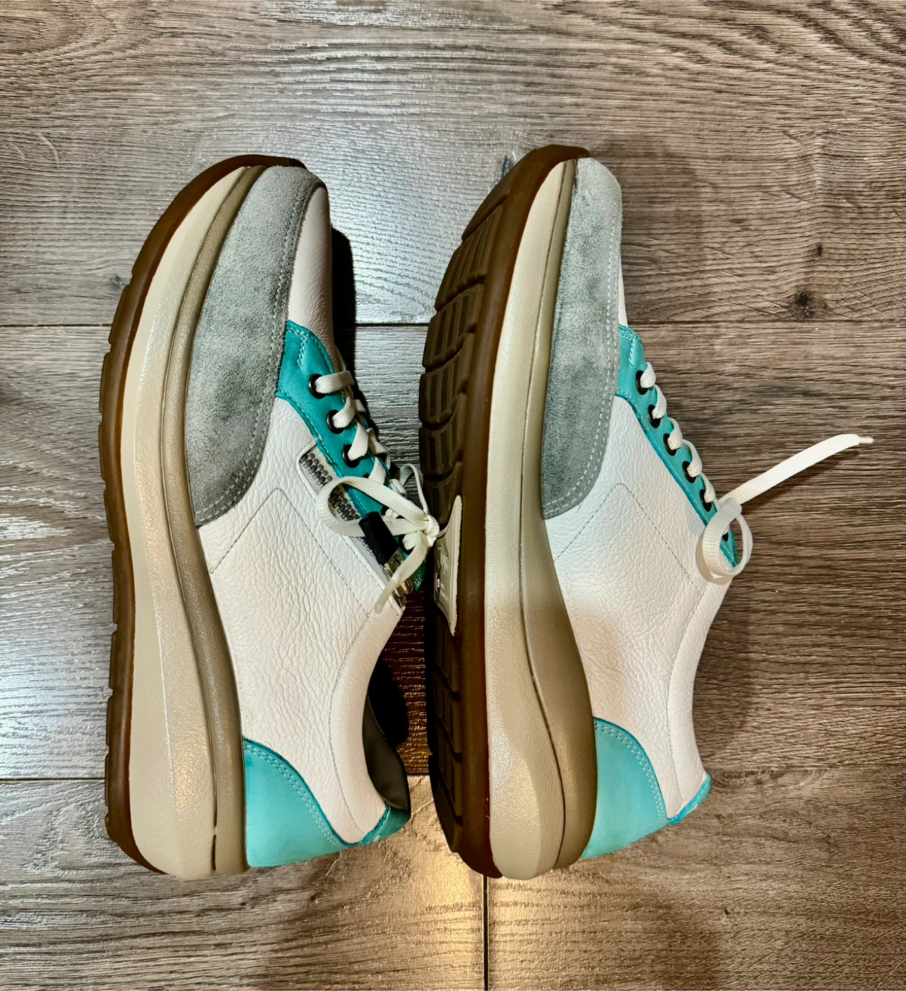 Joya Ortholite White & Turquoise Sneakers_Size US 7.5 (UK 5)_NWT - photo 4