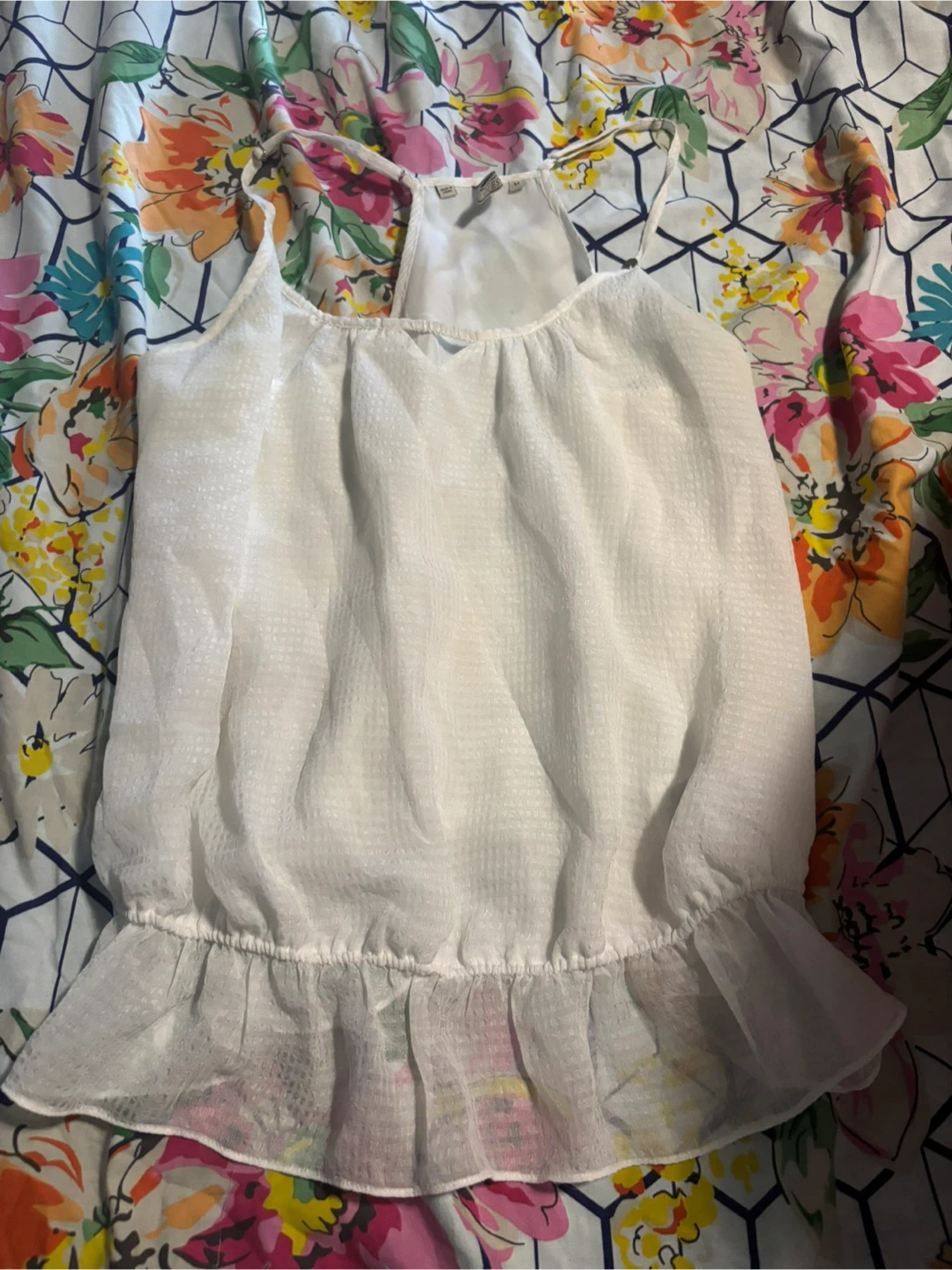 Guess White Tank Top - Size M