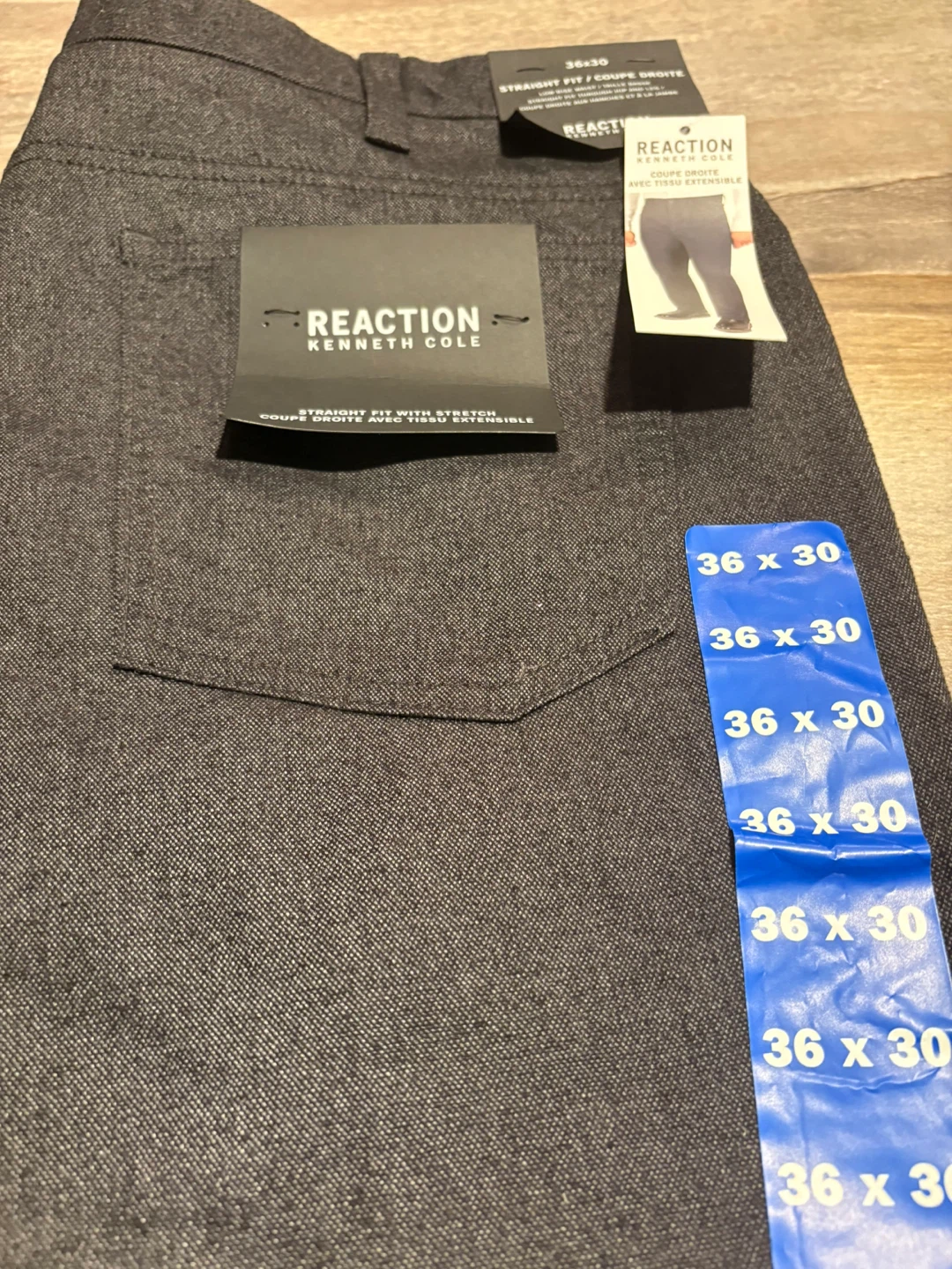 Reaction Kenneth Cole Grey Pants 36x30 - New