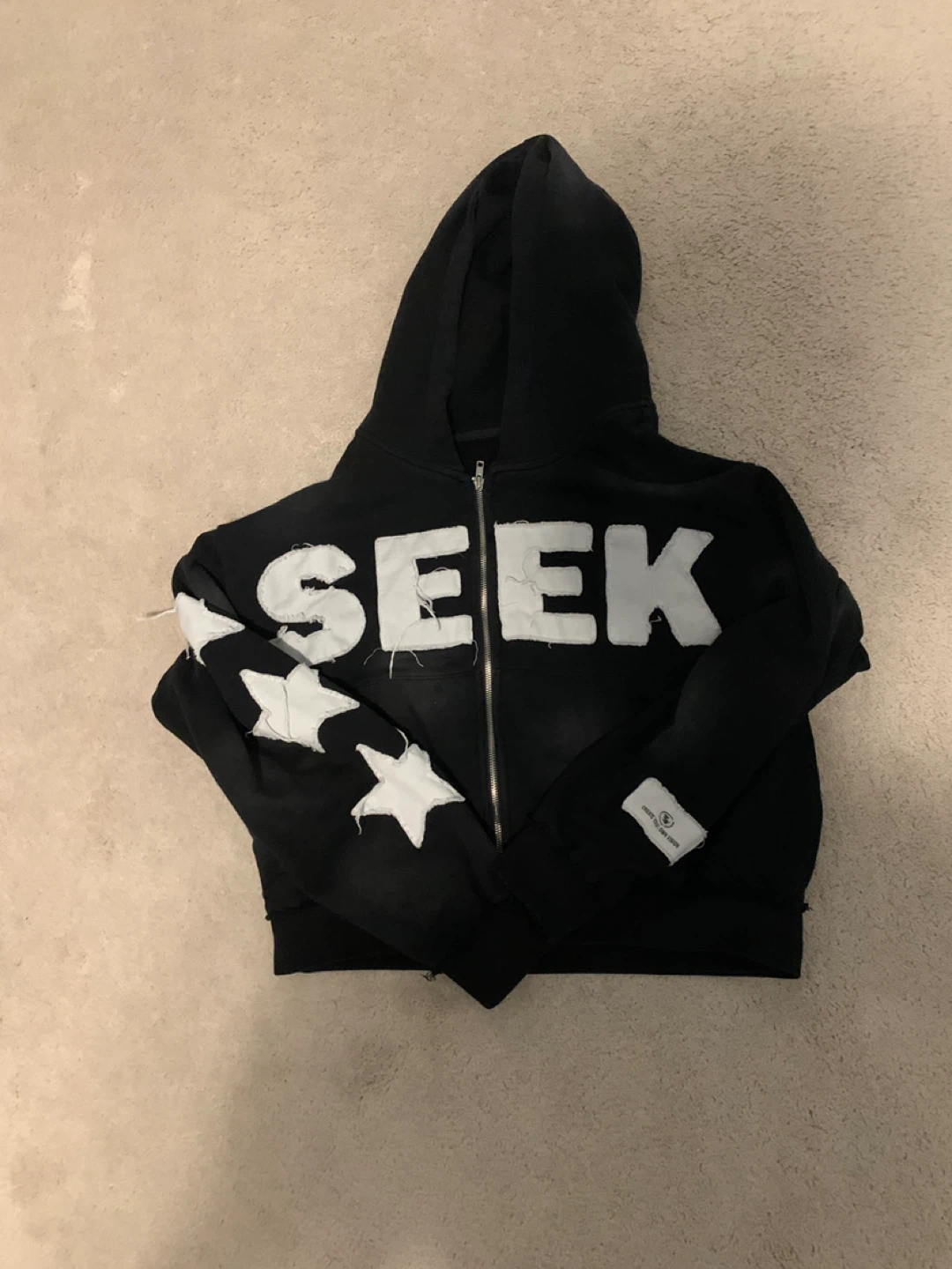Timeloopvisonz Black Zip-up Hoodie