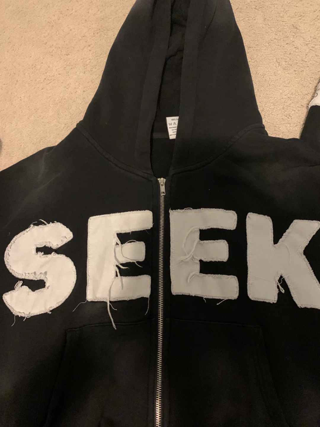 Timeloopvisonz Black Zip-up Hoodie - photo 3