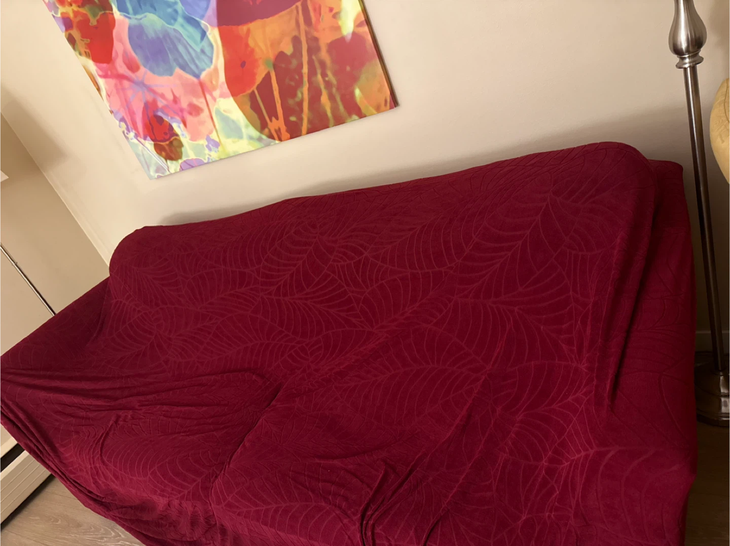 Red Floral Chair & Sofa Covers