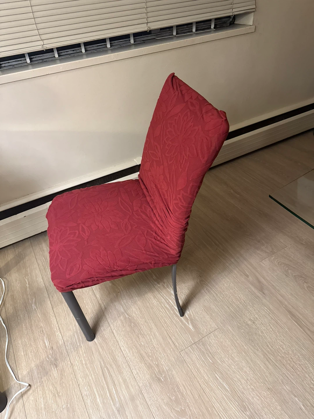 Red Floral Chair & Sofa Covers - photo 2