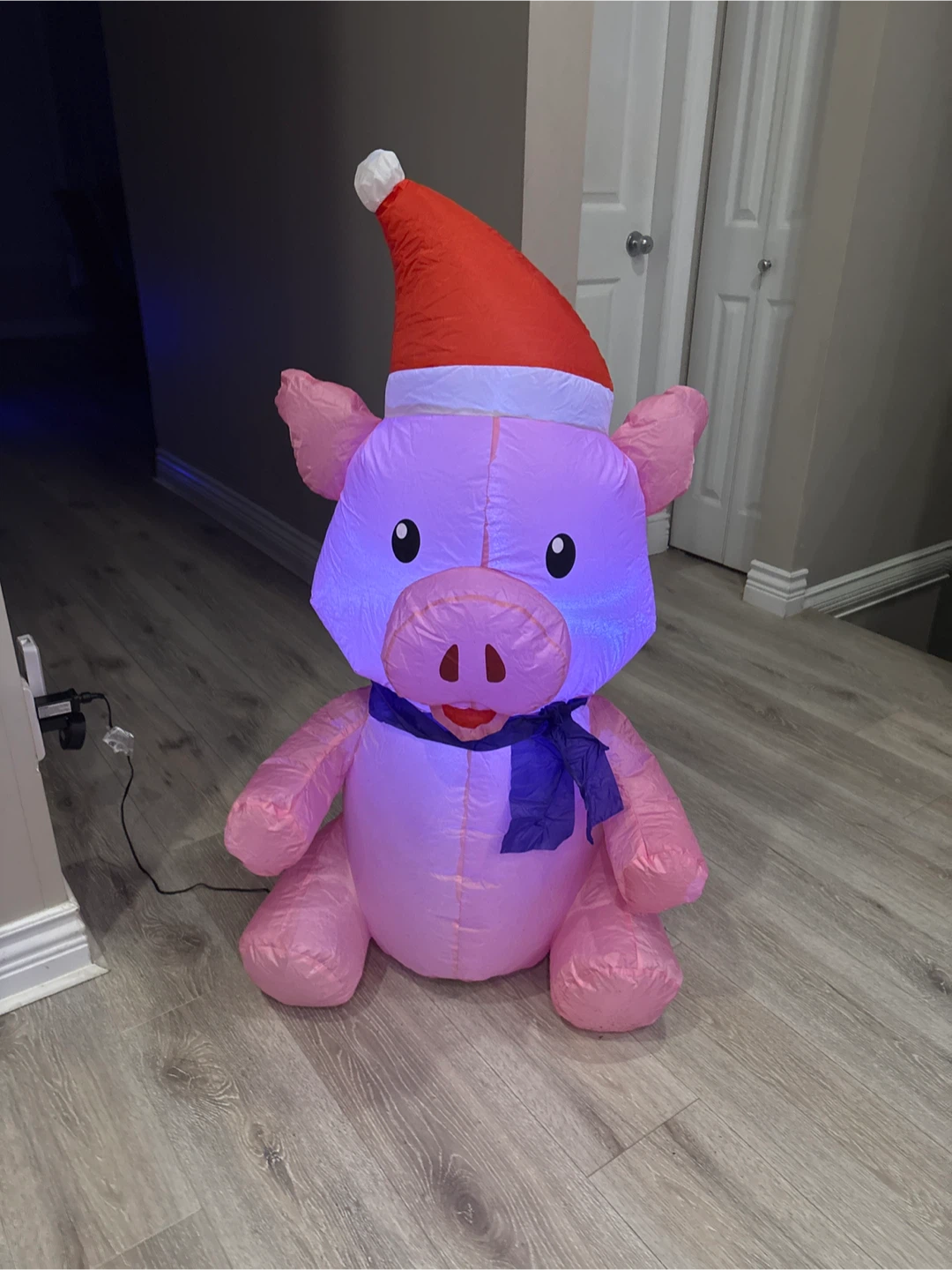 Inflatable Christmas Pig Decoration