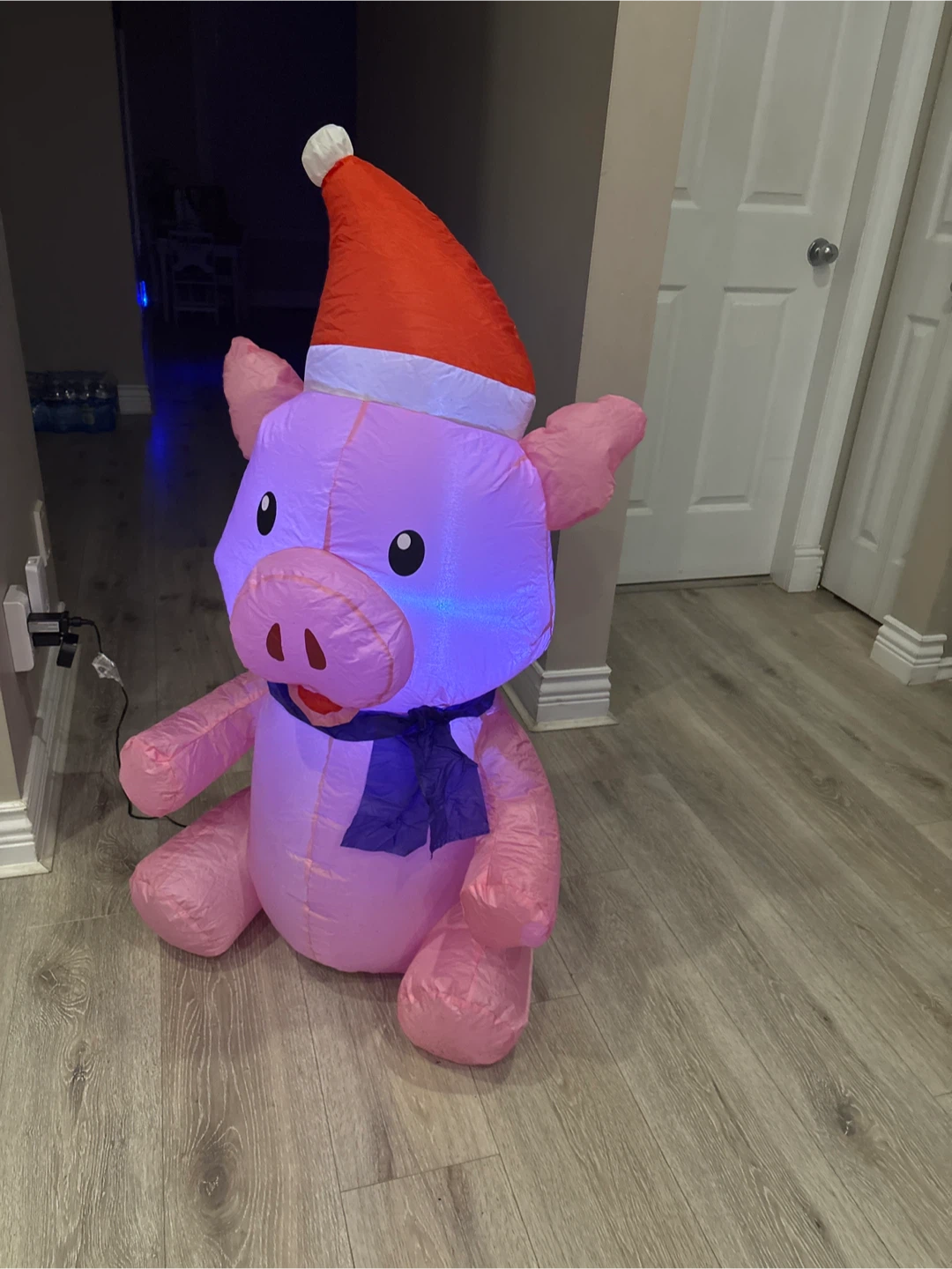 Inflatable Christmas Pig Decoration - photo 2