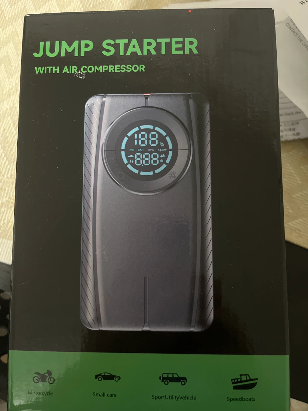 Jump Starter with Air Compressor