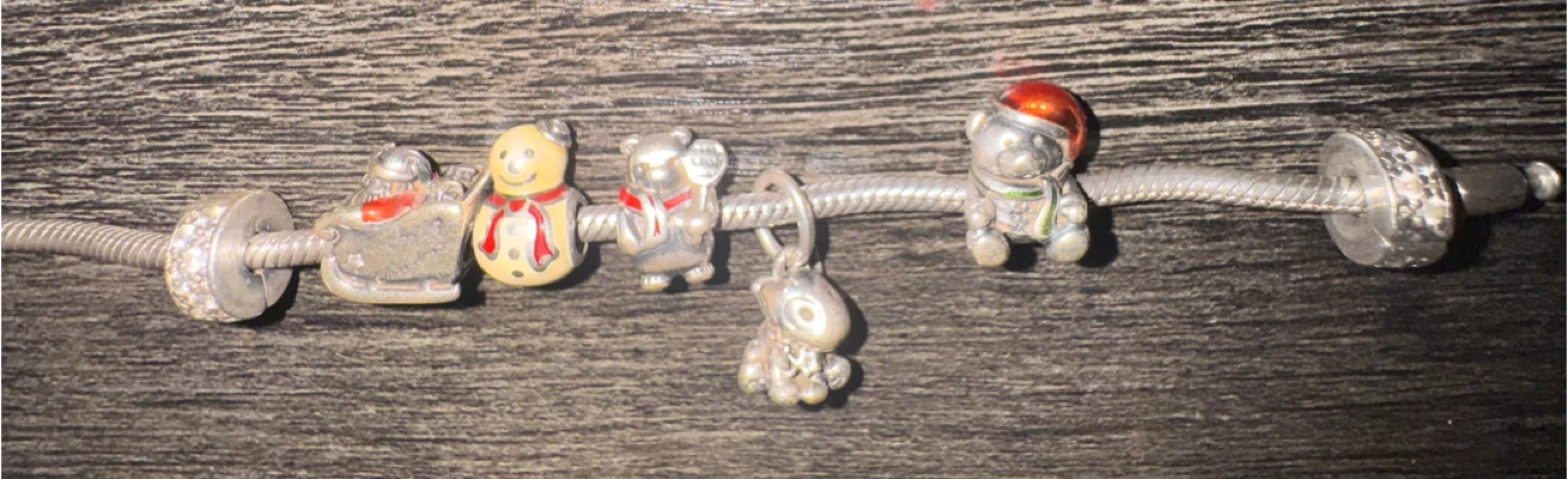 Pandora Charm Bracelet with Holiday Charms