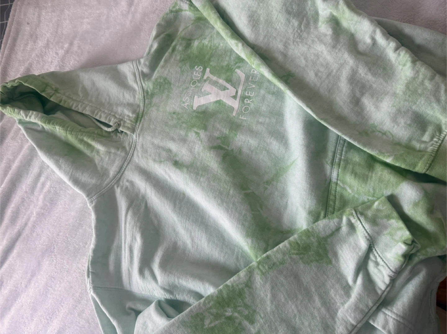 Green Tie-Dye Hoodie (A**holes Live Forever)