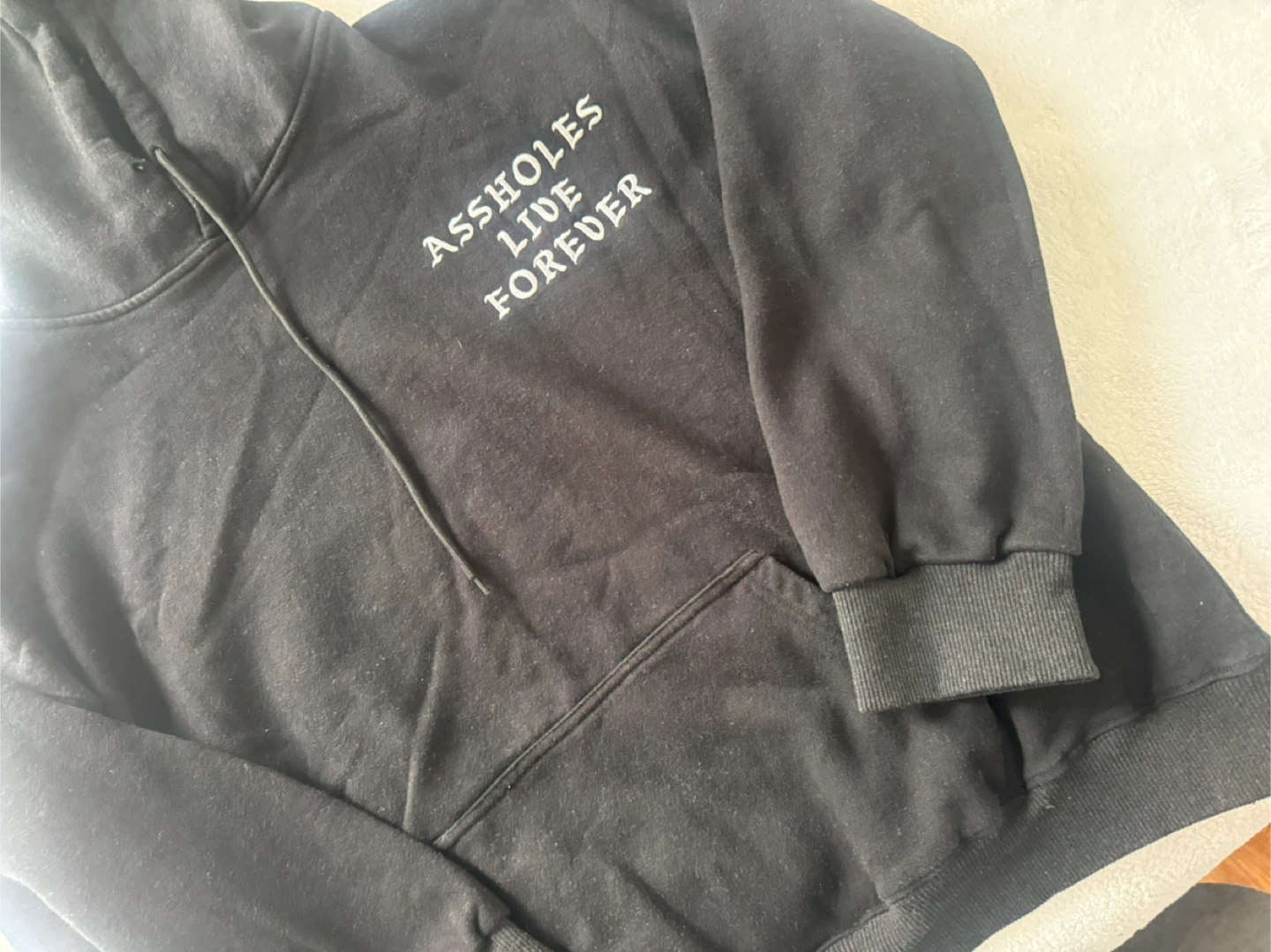 Black Hoodie (A**holes Live Forever)