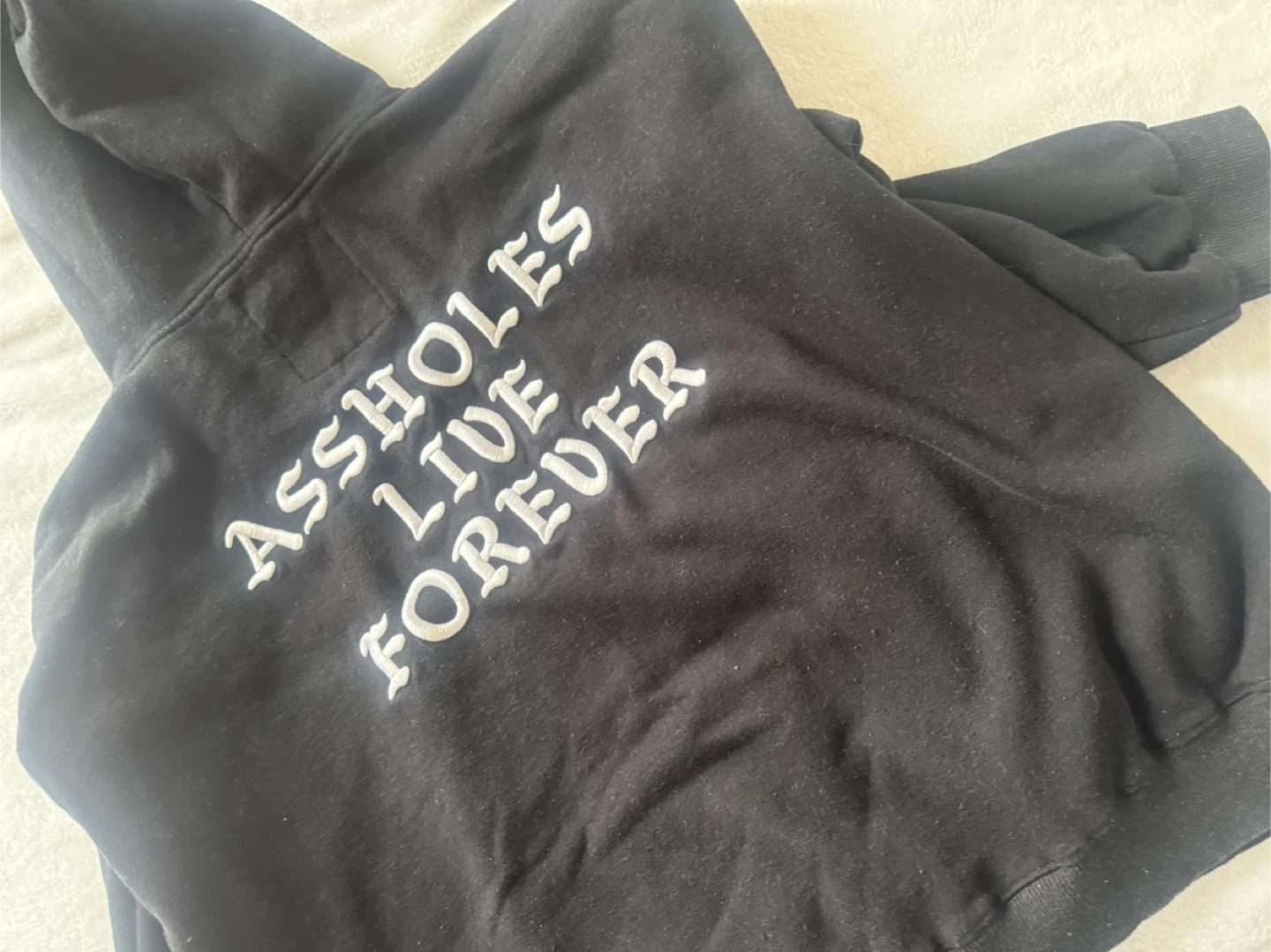 Black Hoodie (A**holes Live Forever) - photo 2