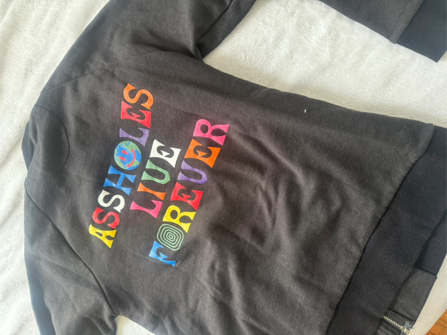 ALF Black Zip Up Sweater - photo 3
