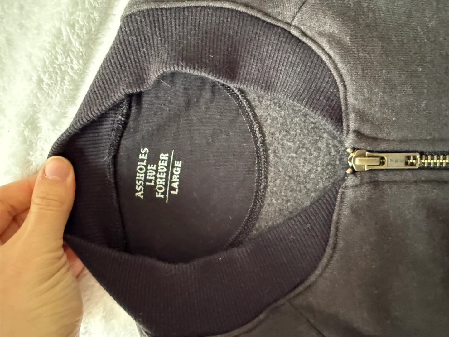 ALF Black Zip Up Sweater - photo 2