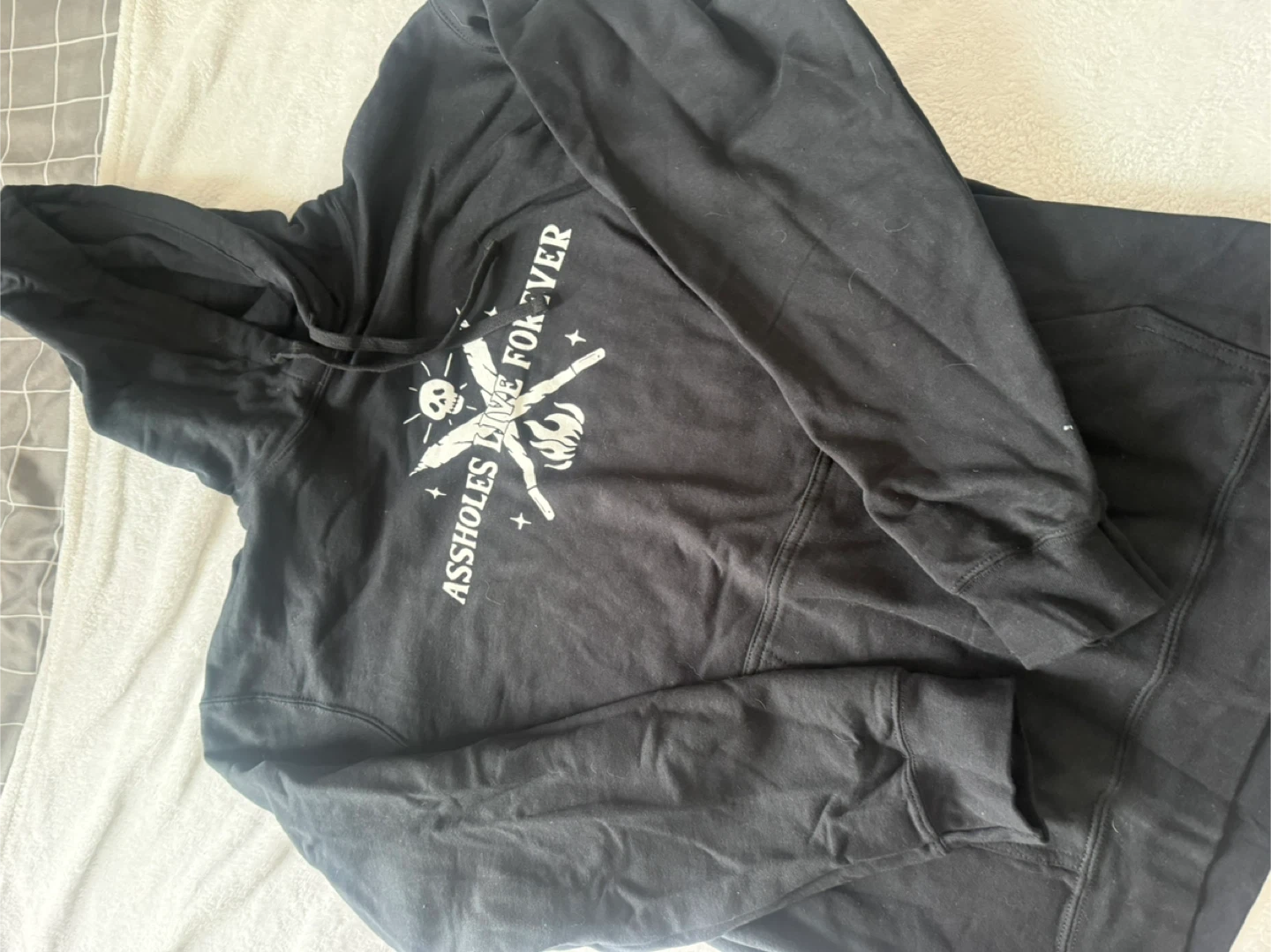 Black (A**holes Live Forever) Hoodie