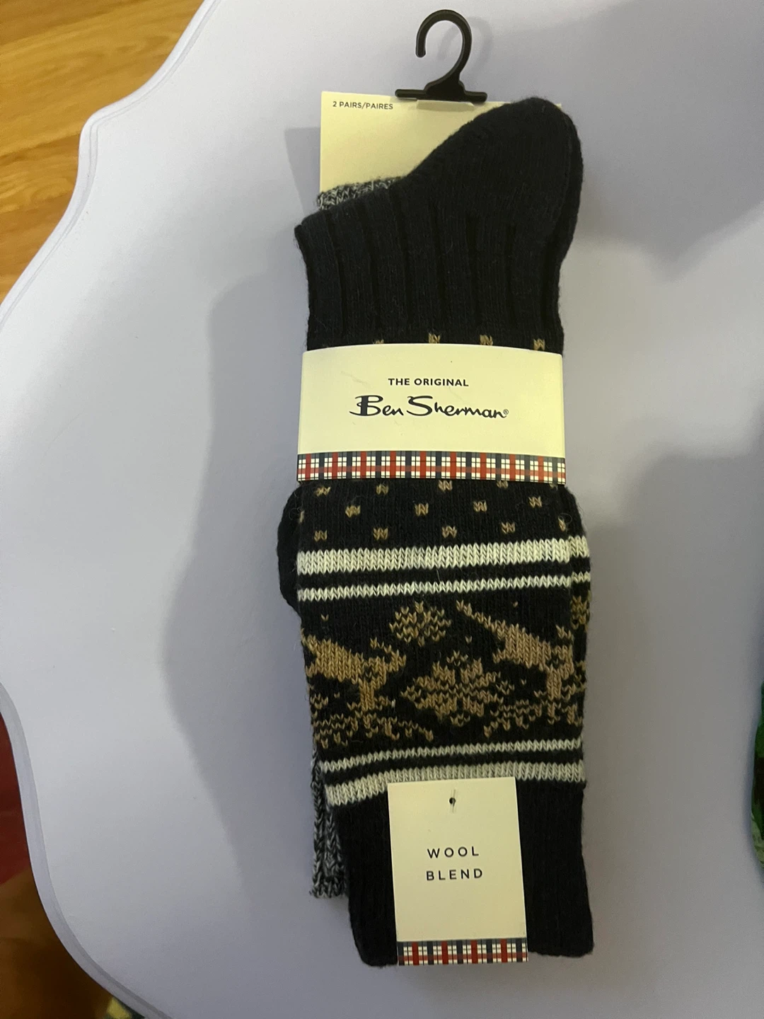 Ben Sherman Wool Blend Socks - 2 Pairs - photo 2