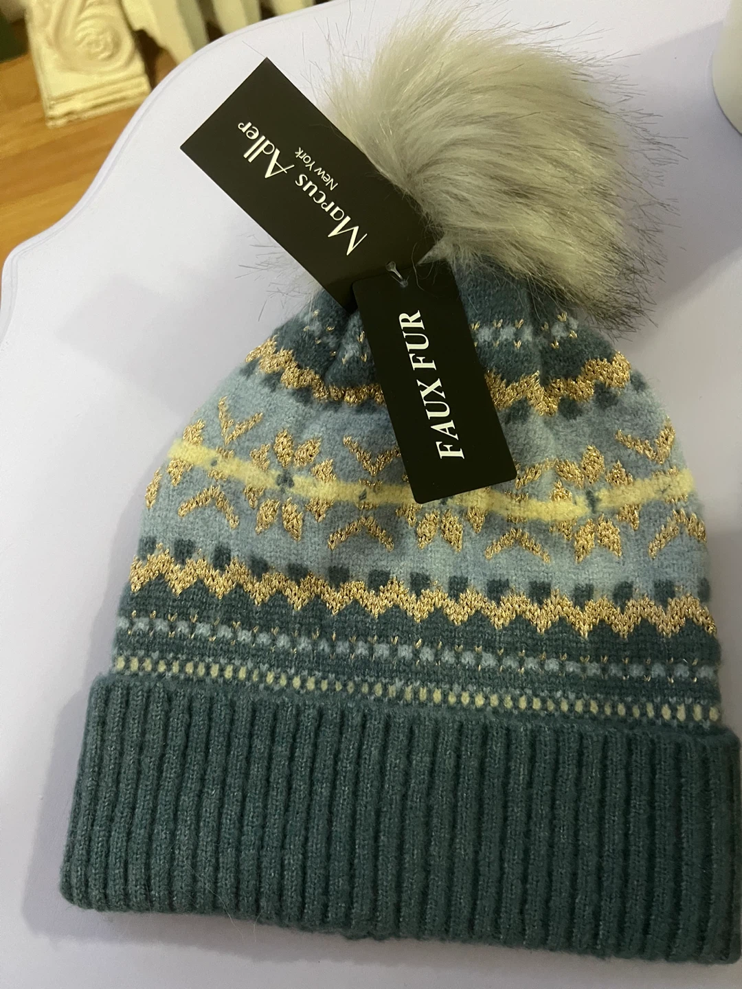 Marcus Adler Faux Fur Pom Beanie - photo 2