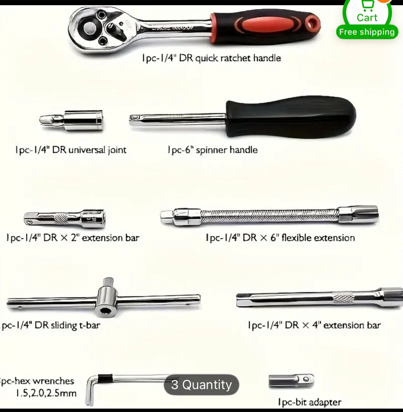 46-Piece Socket Wrench Set - photo 2