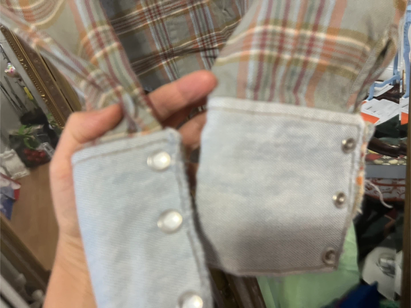 Plaid long sleeve button up - photo 4