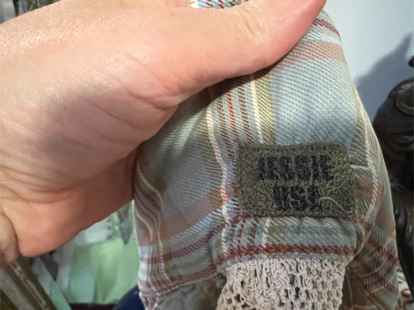 Plaid long sleeve button up - photo 3