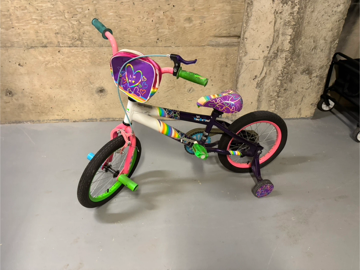 Kids' Bike - Purple, Pink, Green