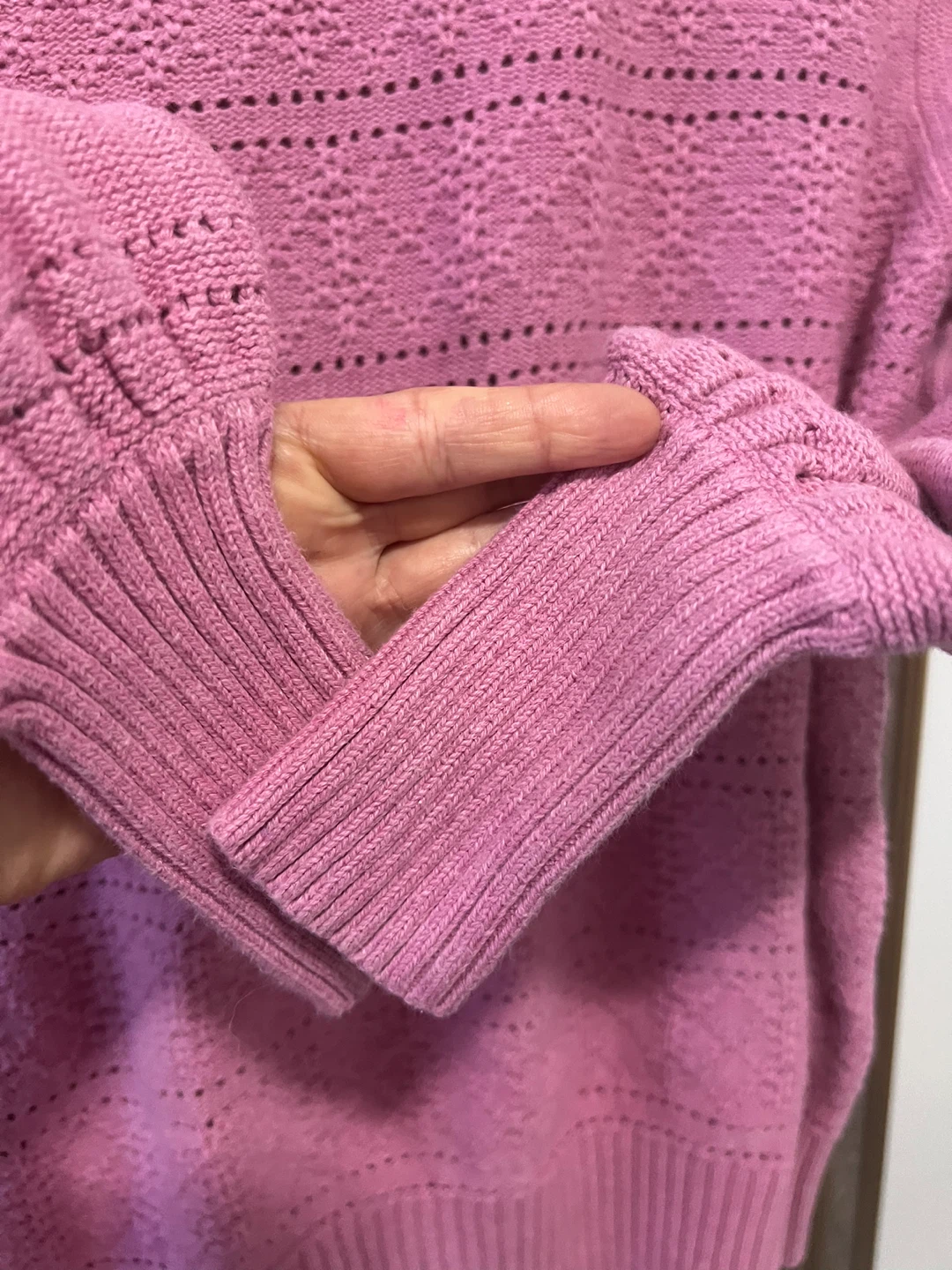 LOFT Pink Knit Sweater - Size M - photo 4