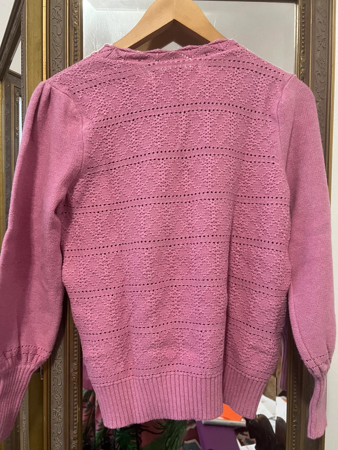 LOFT Pink Knit Sweater - Size M - photo 2