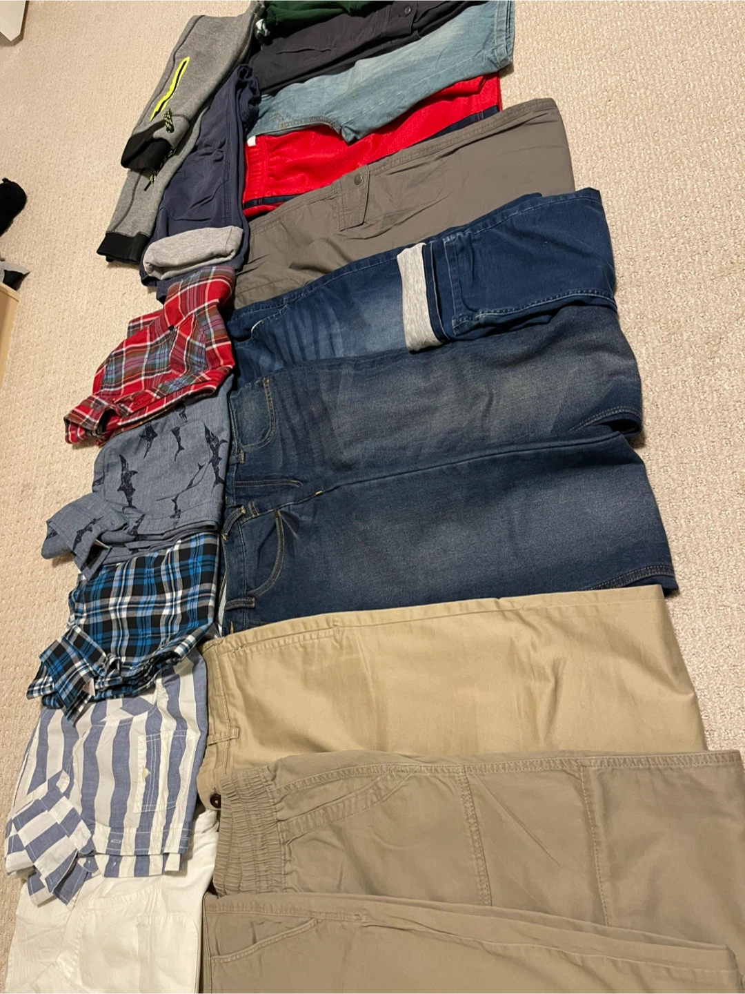 Boys jeans and shirts bundle