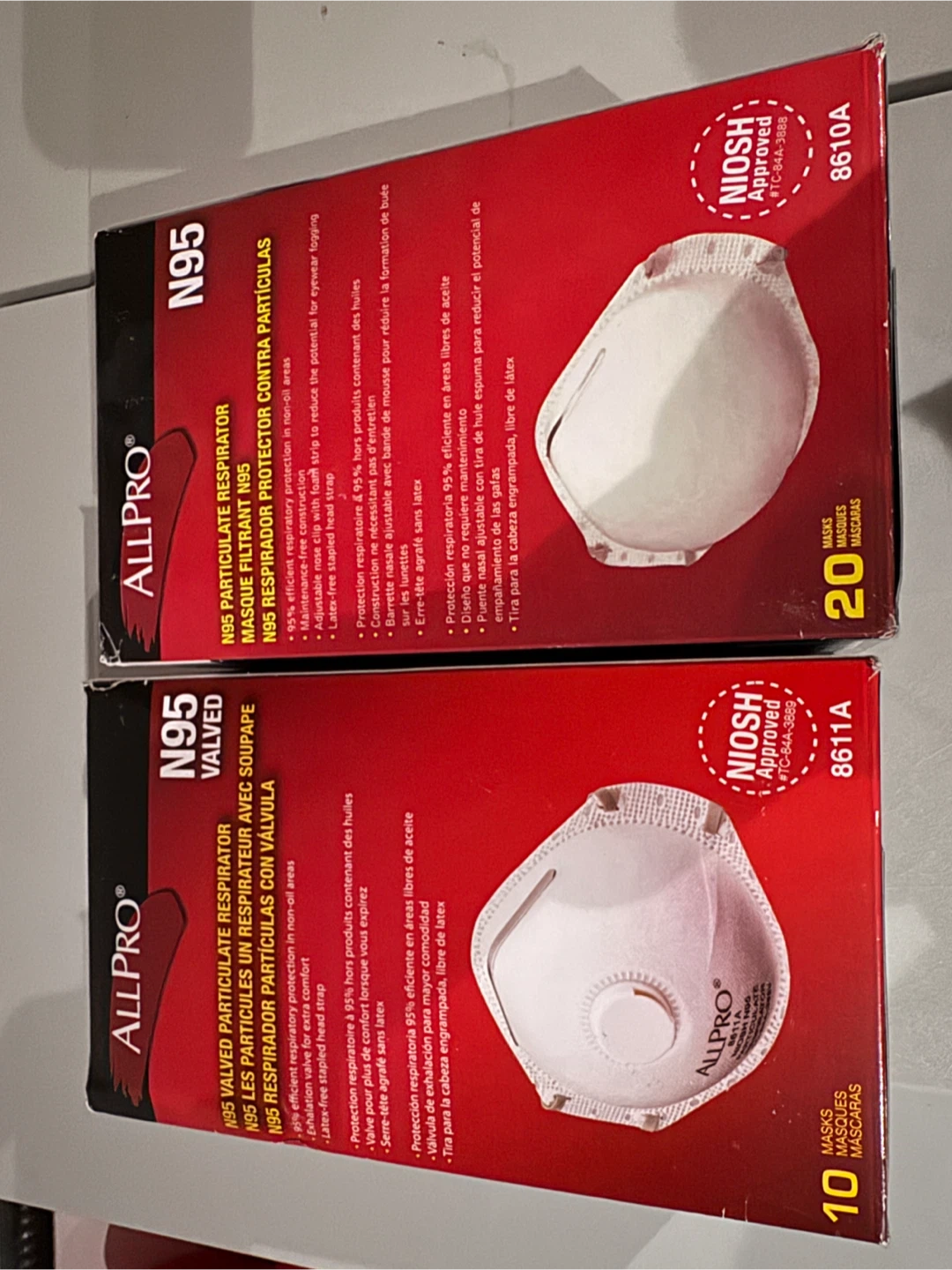 ALLPRO N95 Masks - 10 & 20 Packs