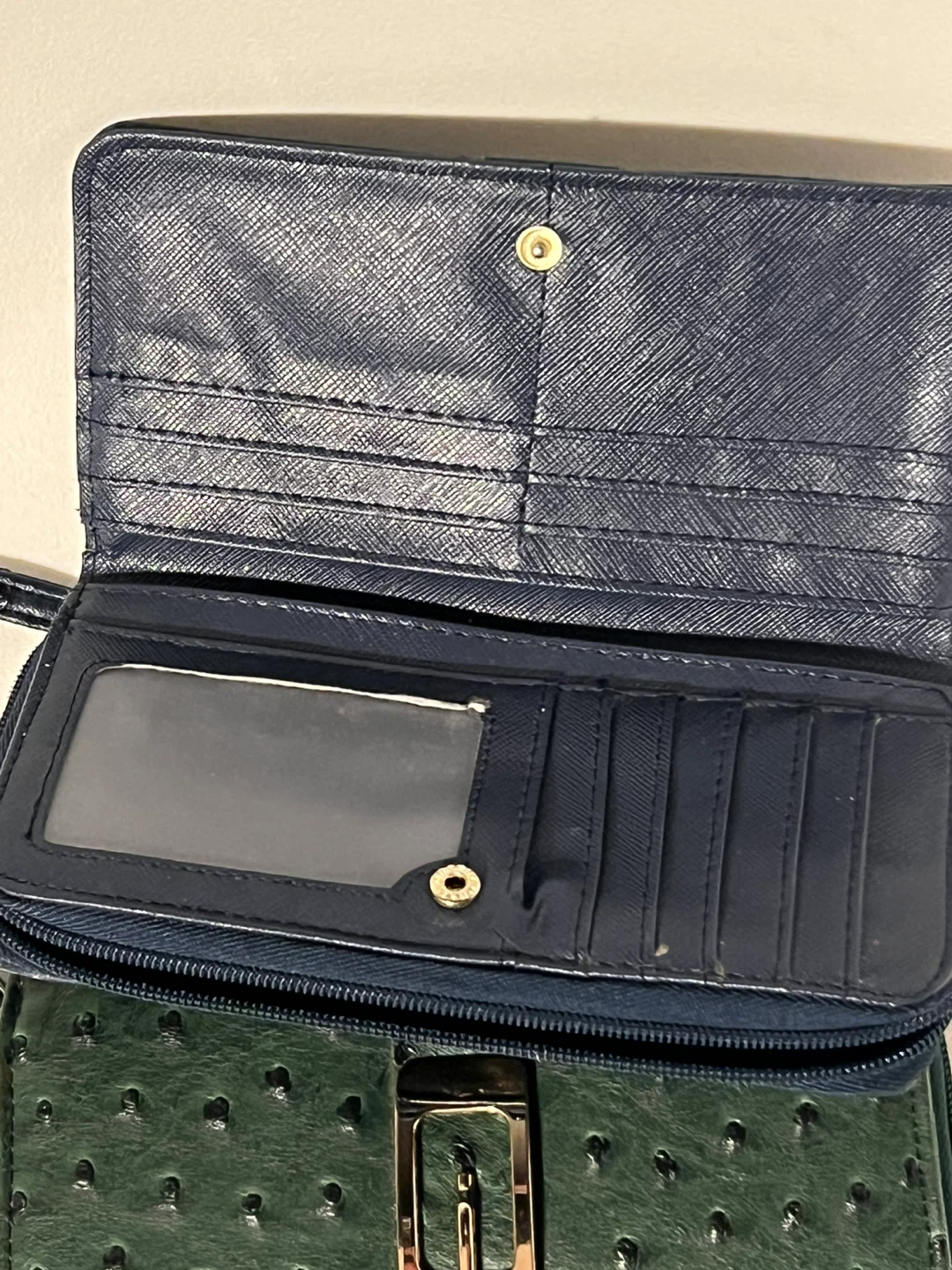 Italian Leather Wallets - Blue & Green - photo 2