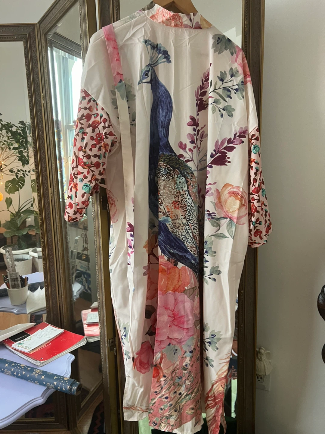 Floral Peacock Print Kimono - photo 4