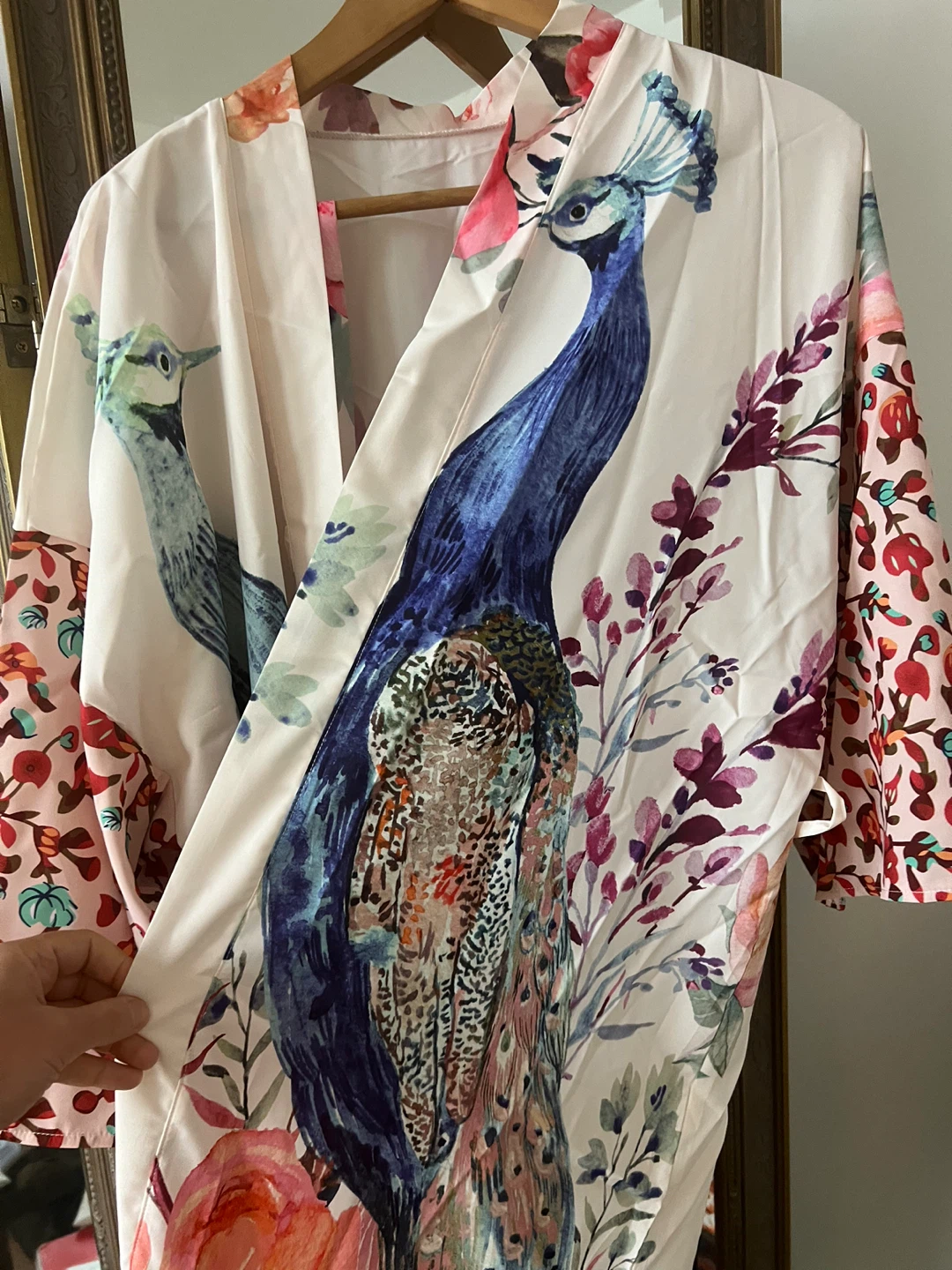 Floral Peacock Print Kimono - photo 2