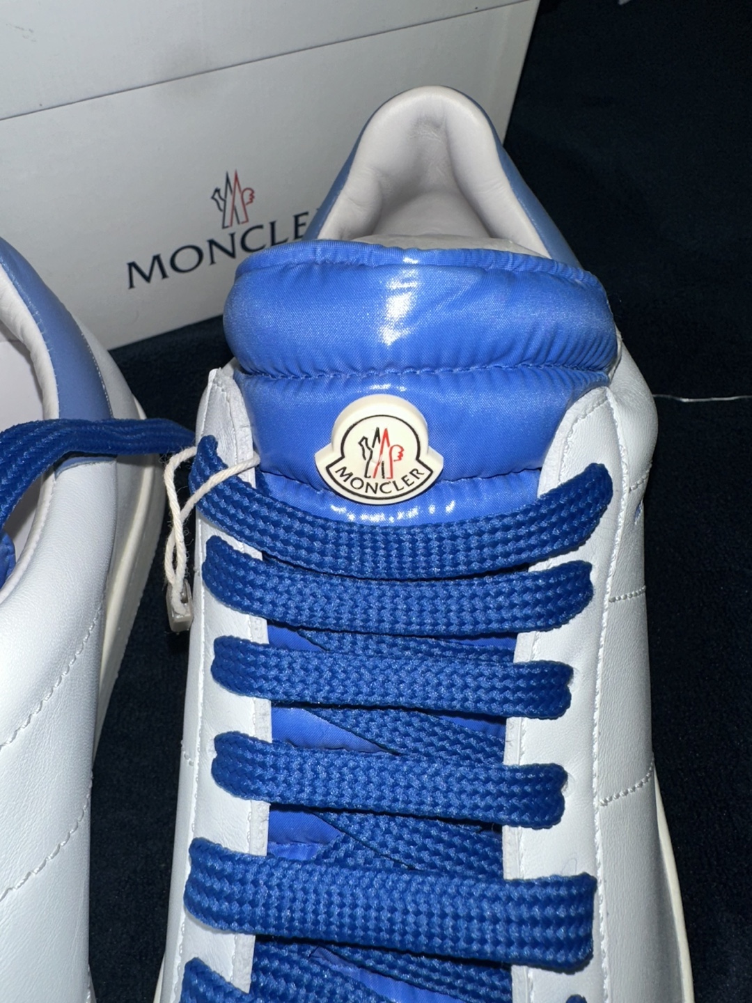 Moncler Men's Sneakers - Blue & White - With Box - photo 5