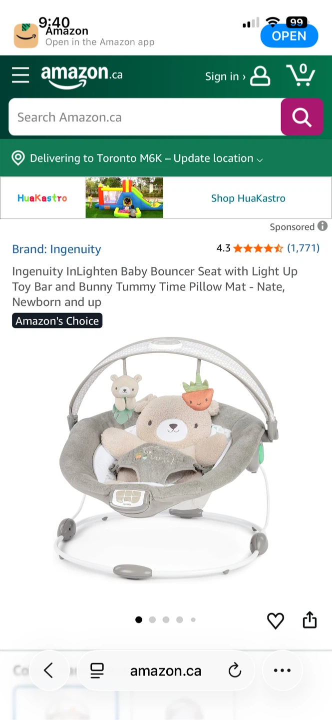 Ingenuity InLighten Baby Bouncer Seat - photo 3