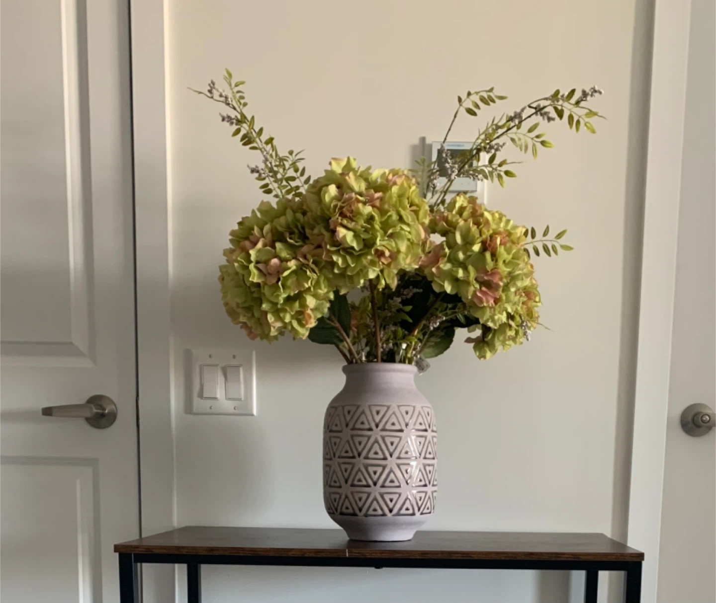 Vase with Artificial Flowers