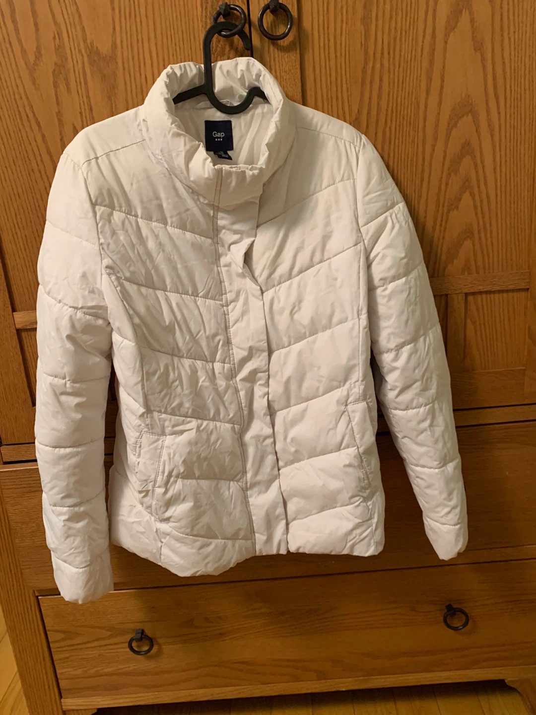 Gap White Puffer Jacket