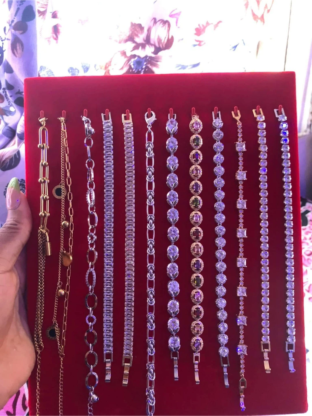 Hand bracelet and leg chains