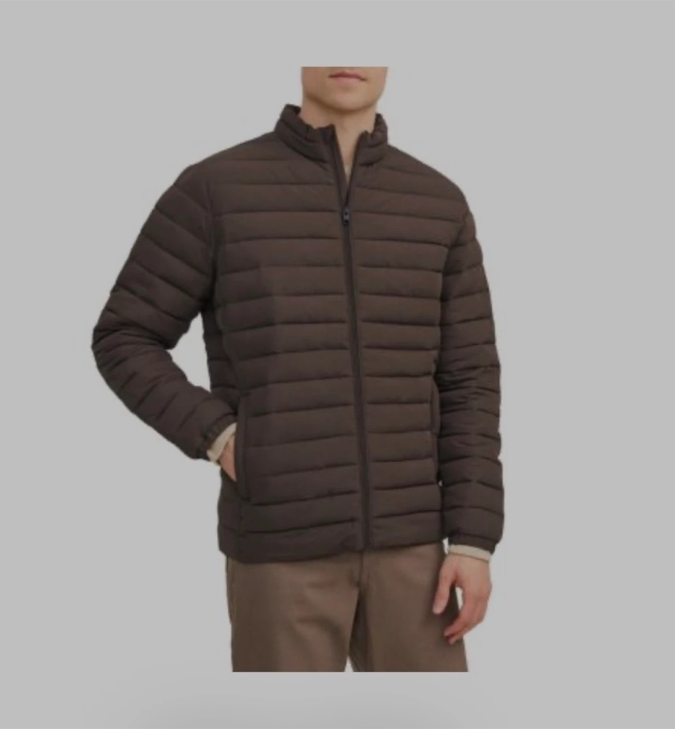 Jack & Jones Premium Stand Collar Windproof Men’s Puffer Jacket