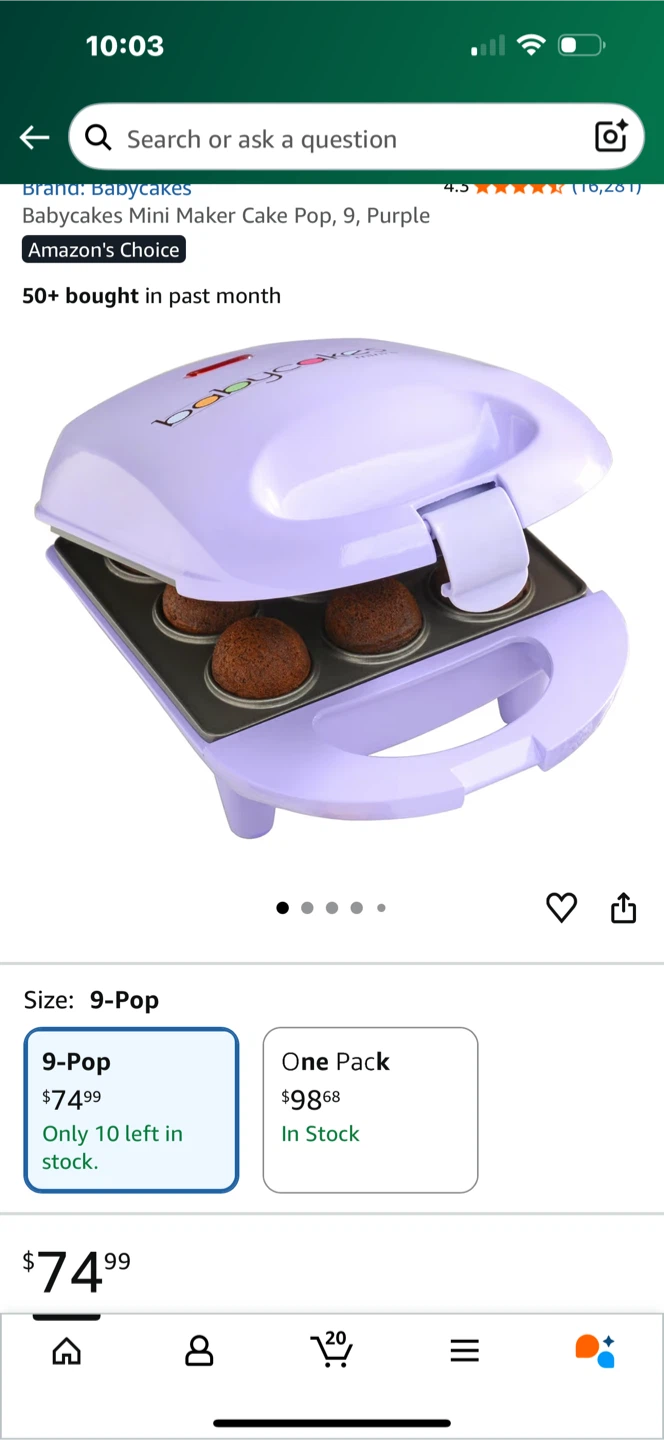Babycakes Mini Cake Pop Maker 9-Pop - Like New! - photo 5