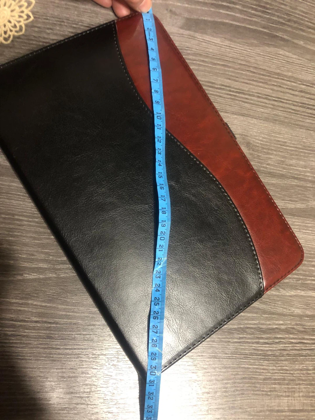 Black & Brown Leather Tablet Case - photo 3