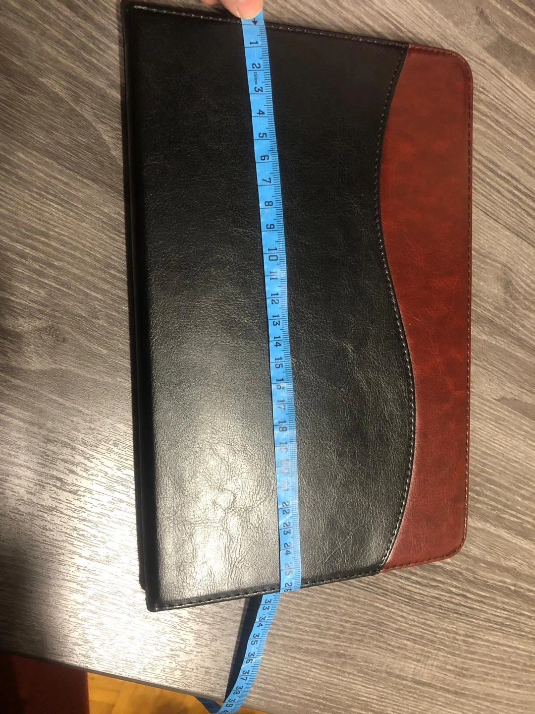 Black & Brown Leather Tablet Case