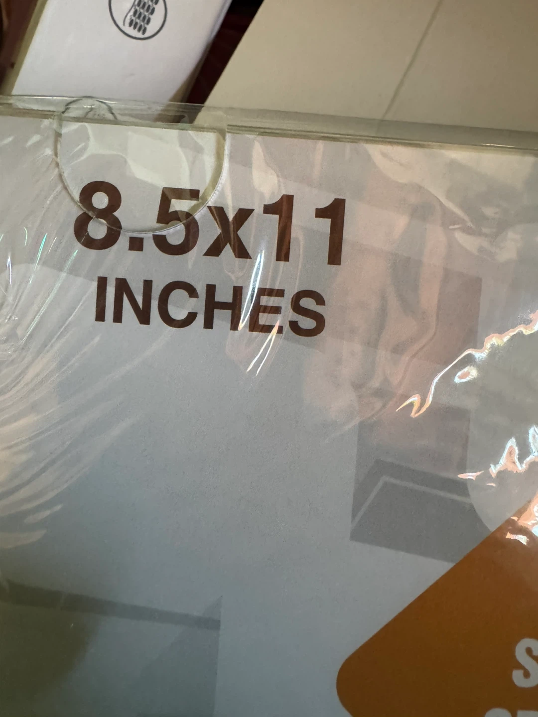 NIUBEE 8.5x11 Acrylic Wall Sign Holder - New