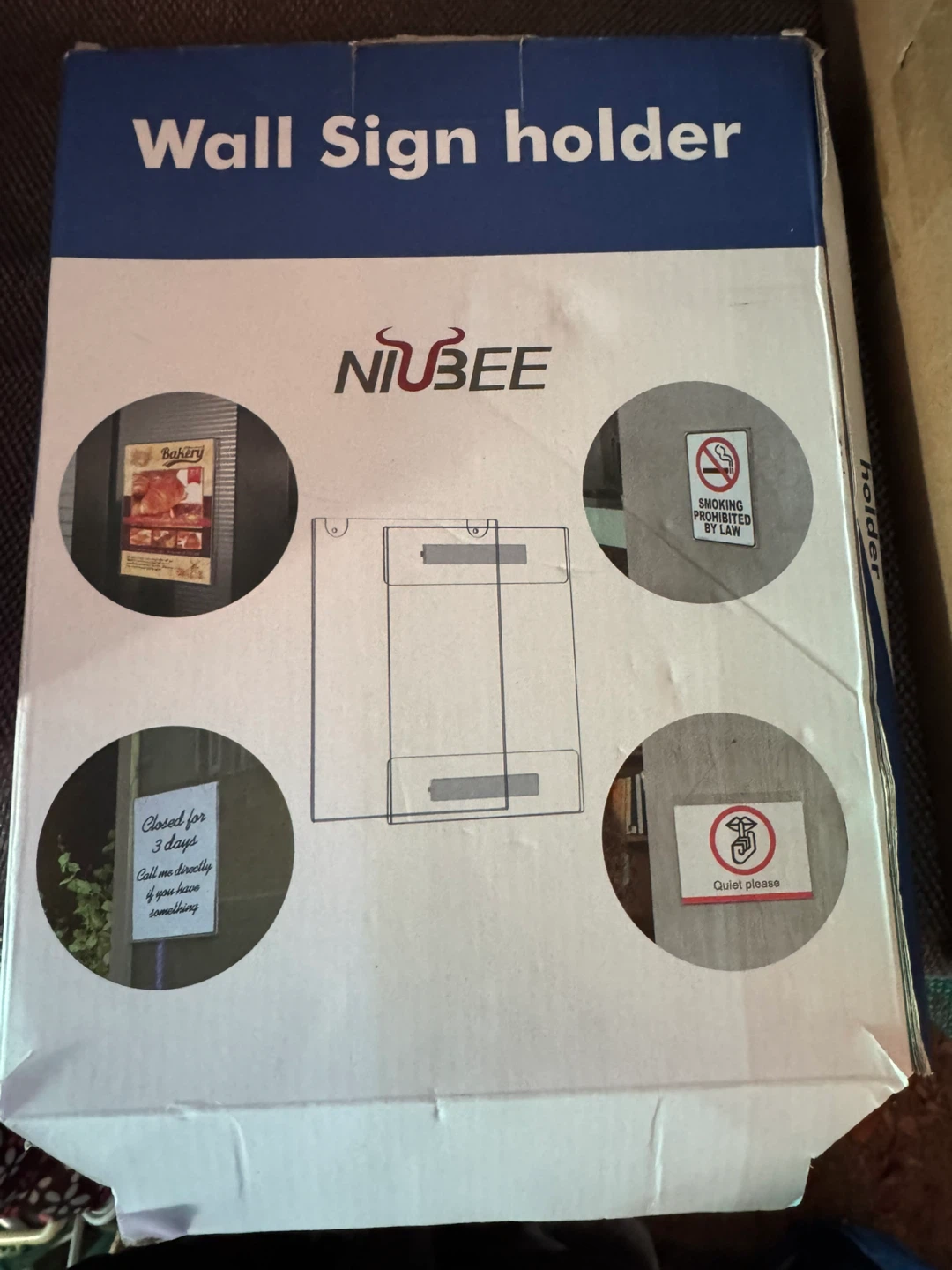 NIUBEE 8.5x11 Acrylic Wall Sign Holder - New - photo 3