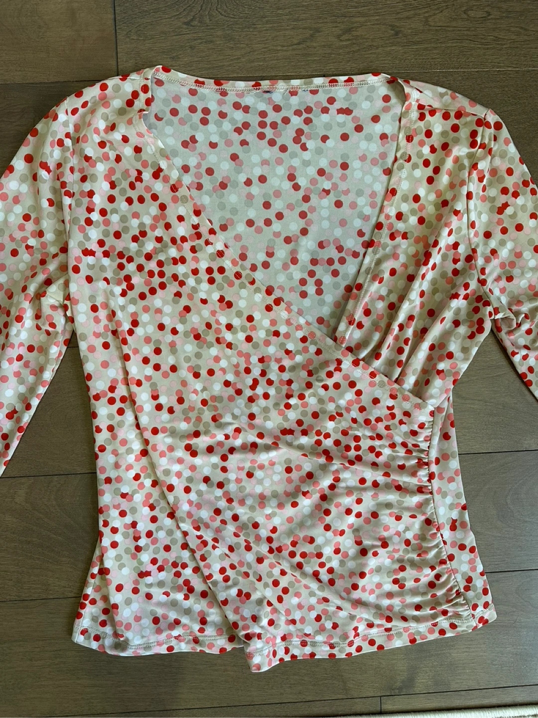 Spotted Wrap Top