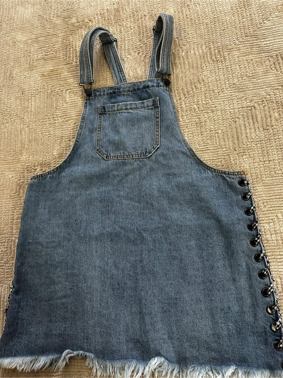 Forever 21 Denim Overall Dress - Size L - photo 2