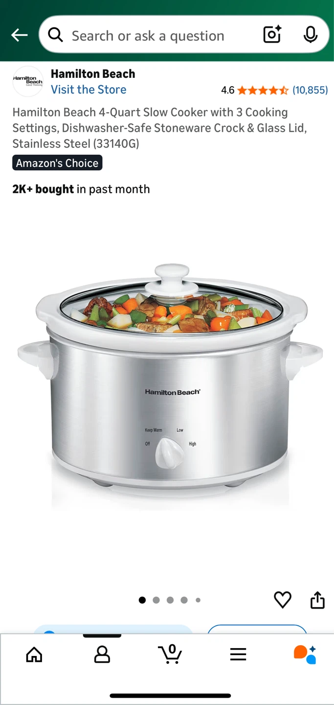 Hamilton Beach 4-Quart Slow Cooker