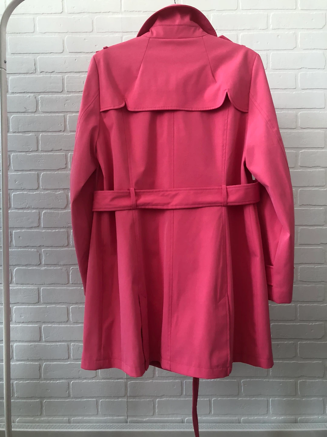 New Kate Spade New York Pink Trench Coat - Size L - photo 3