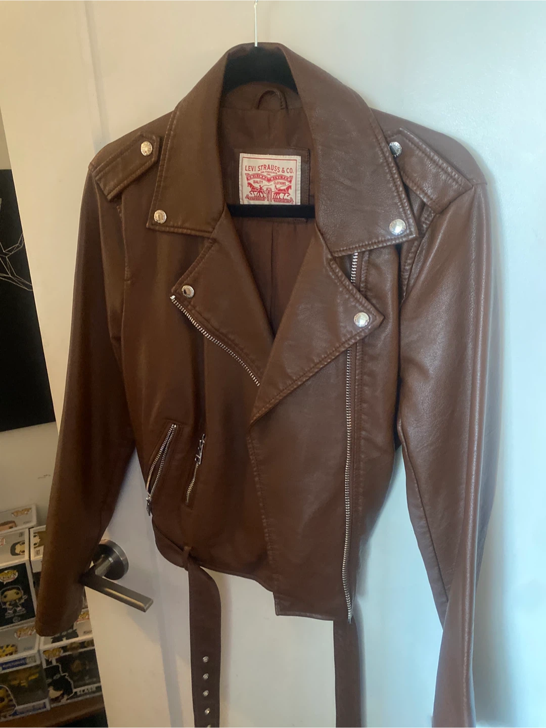 Levi Strauss & Co. Brown Faux Leather Jacket