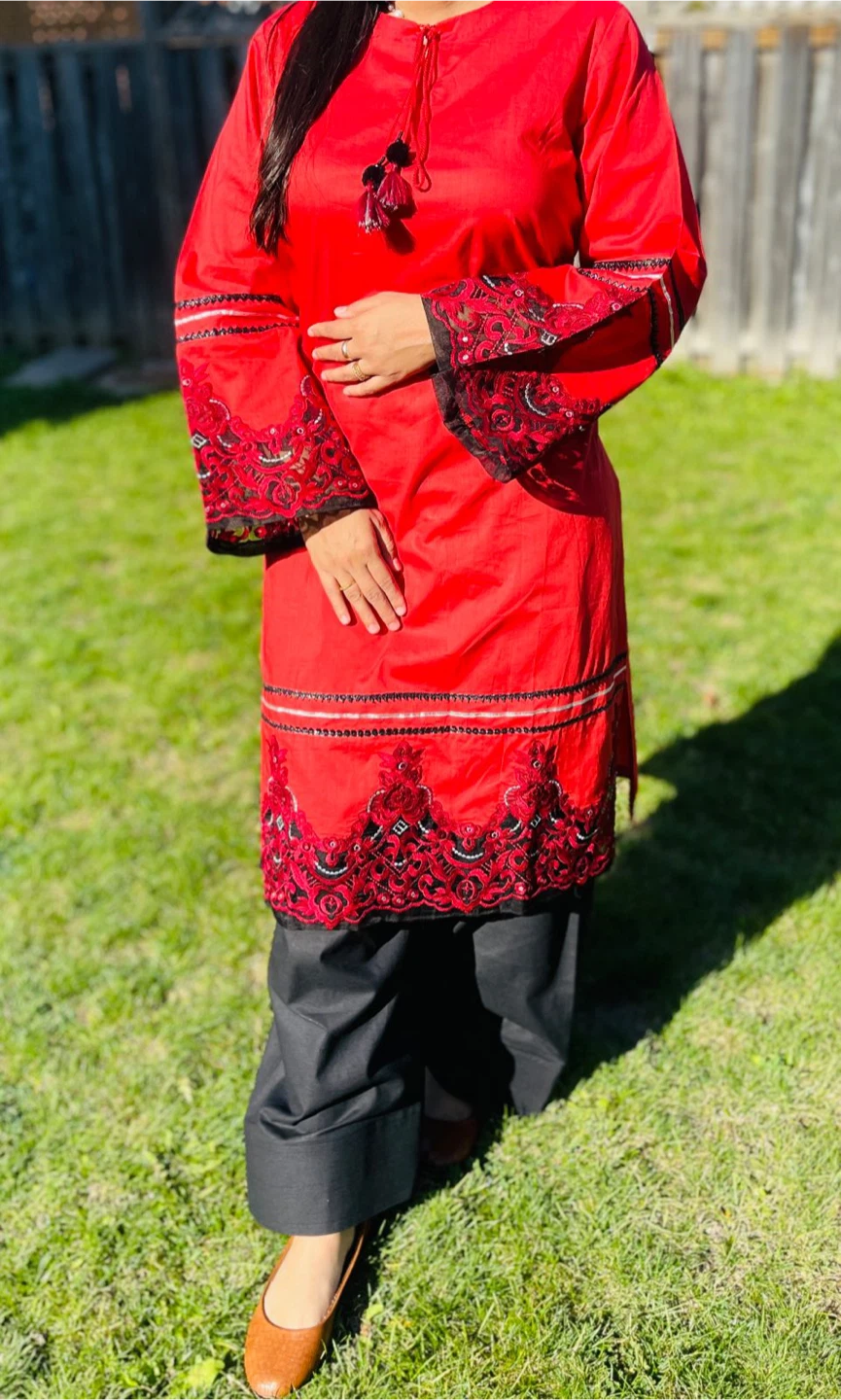 Embroidered Salwar Kameez Suit Set - photo 2