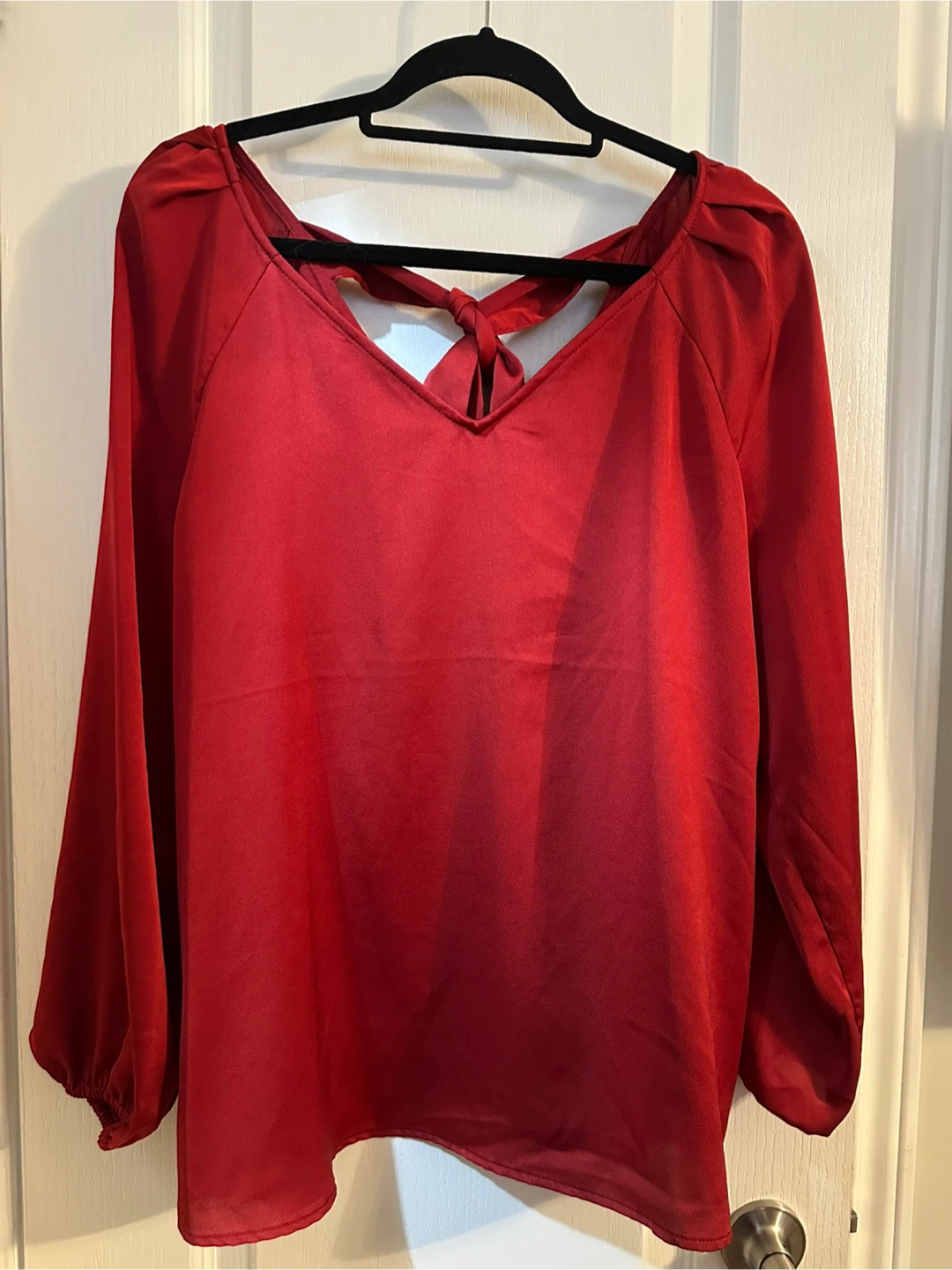 Nine West Red Blouse - Size L